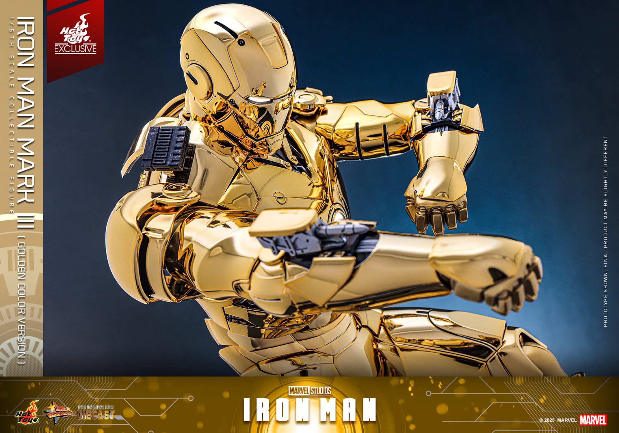 Iron Man Mark III (Golden Color Version) Sixth Scale Figure by Hot