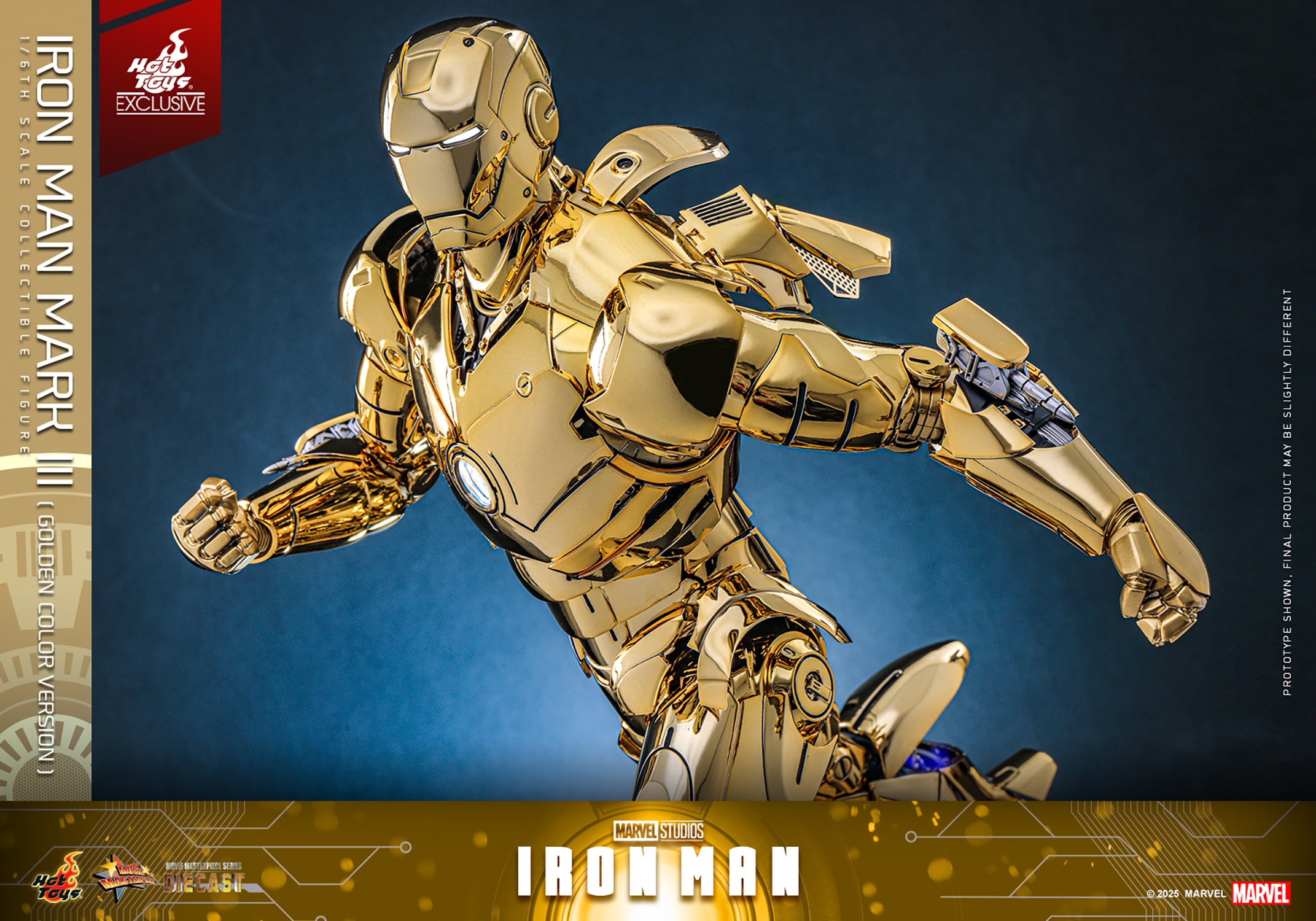 Iron Man Mark III (Golden Color Version) Sixth Scale Figure by Hot