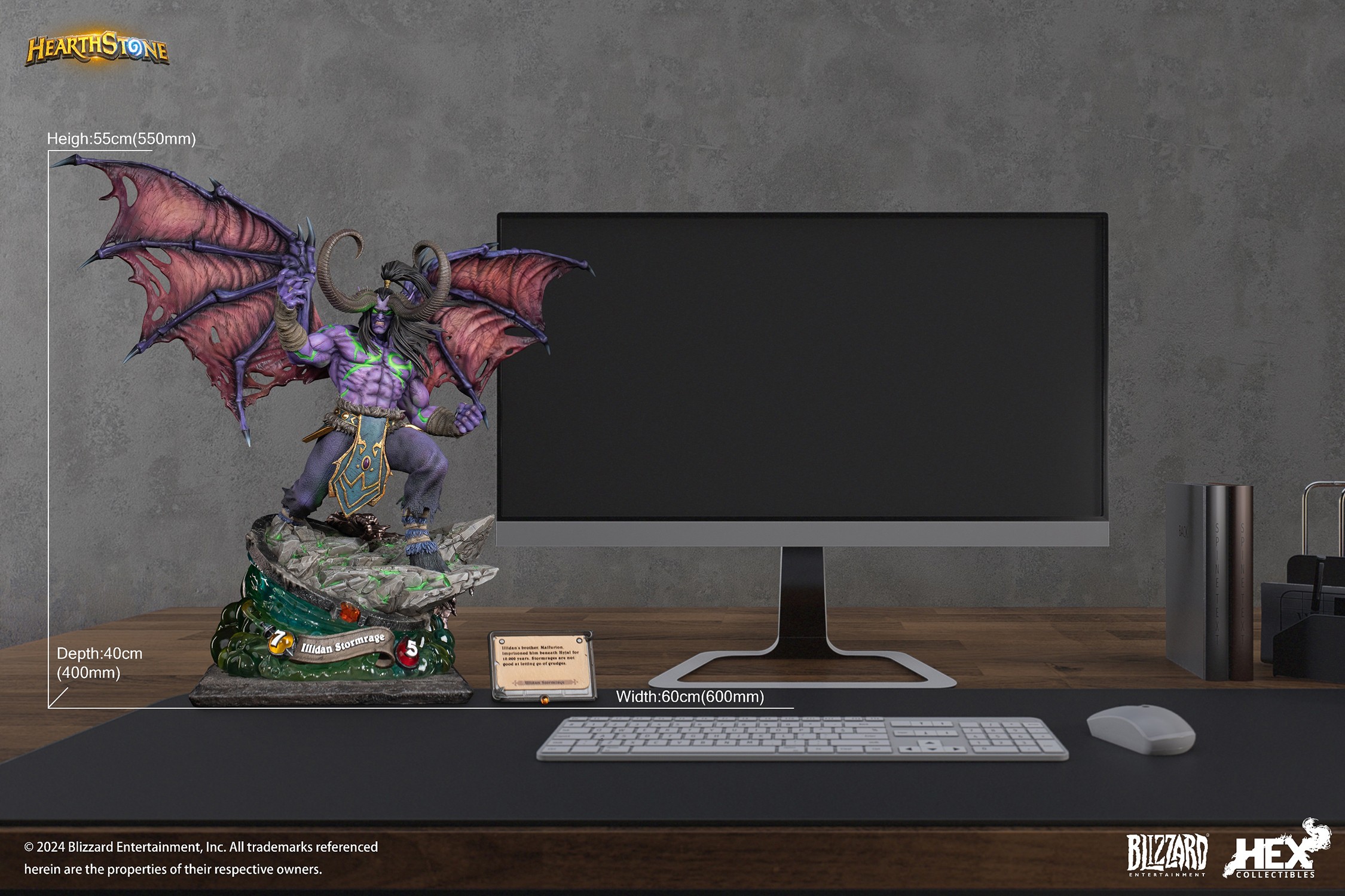Warcraft Illidan Stormrage Statues  (Prototype Shown) View 6