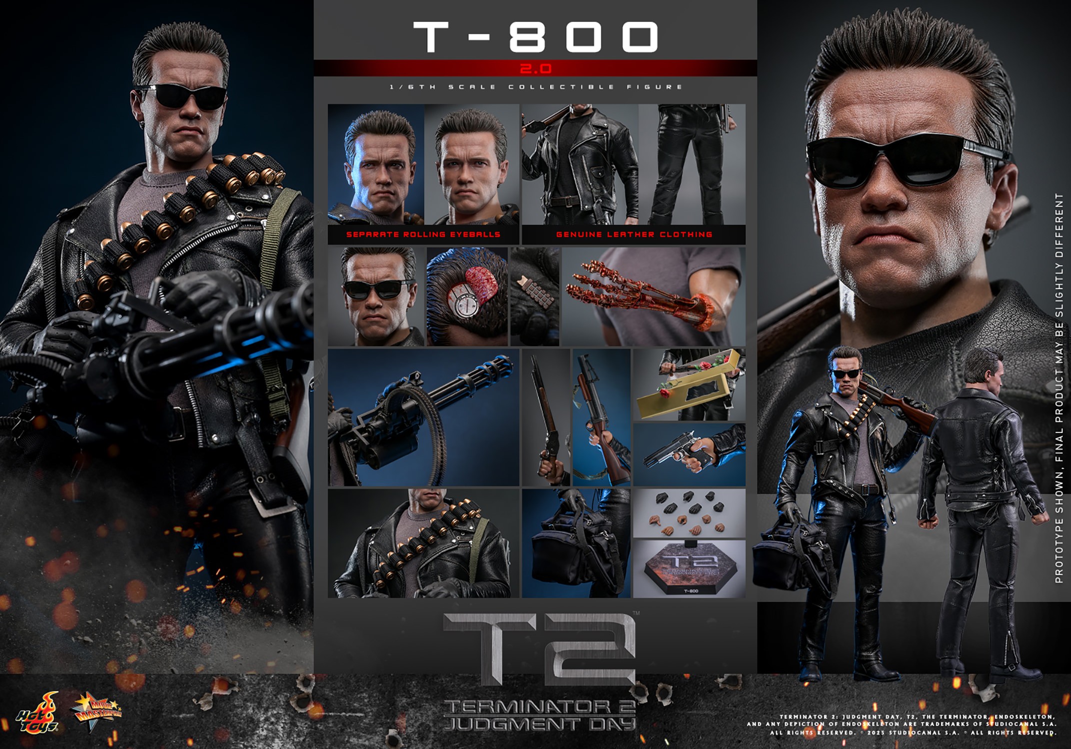 T-800 (2.0) Sixth Scale Figure by Hot Toys | Sideshow