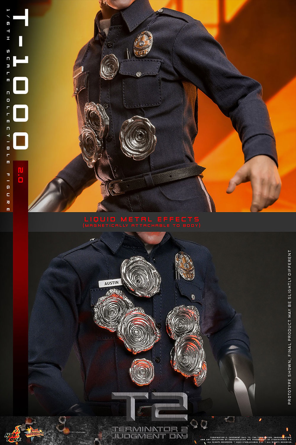 Terminator T-1000 (2.0) Sixth Scale Figure  (Prototype Shown) View 21
