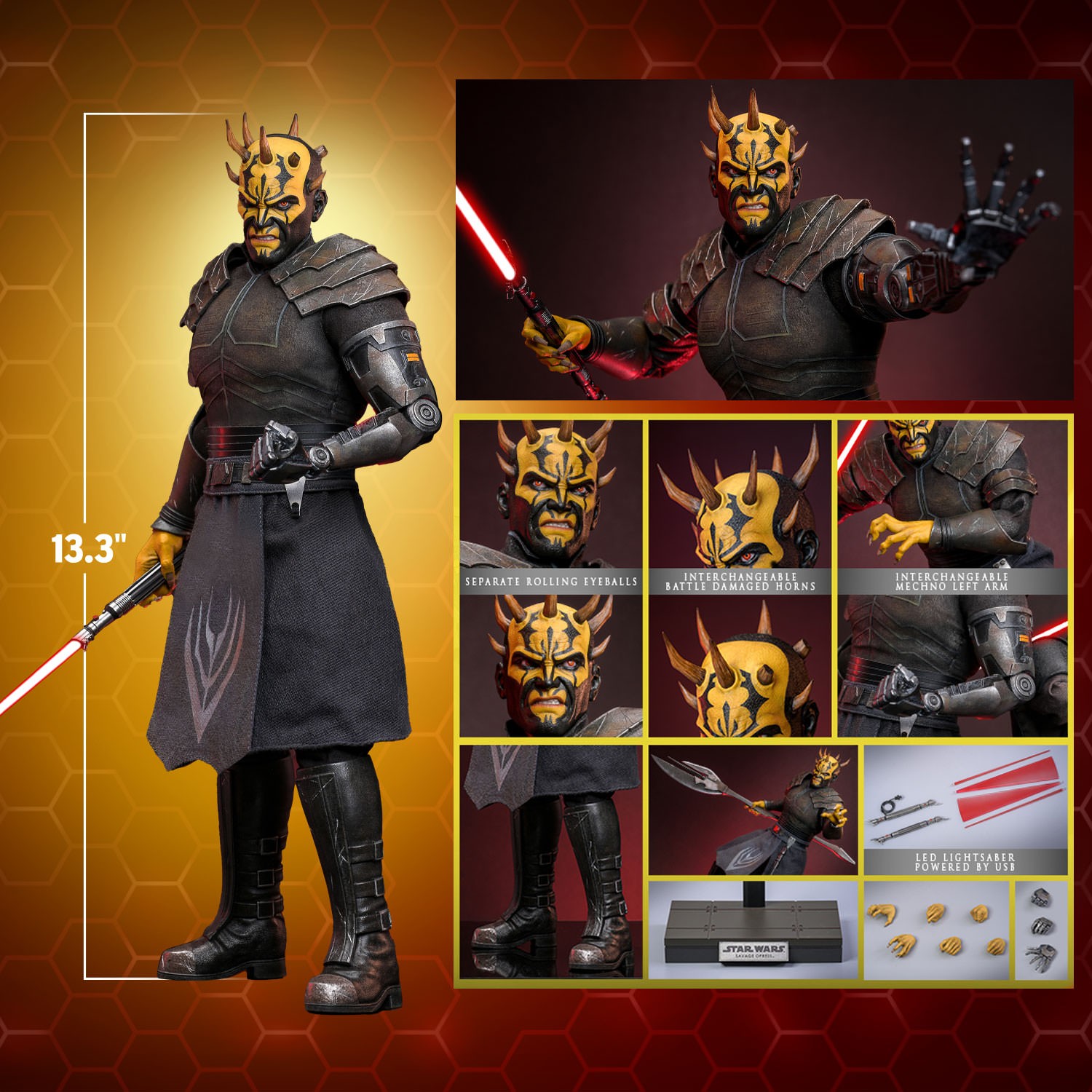 ホットトイズ 1/6 『スター・ウォーズ』 サヴァージ・オプレス TMS136 Savage Opress Sixth Scale Figure by Hot Toys | Sideshow Collectibles