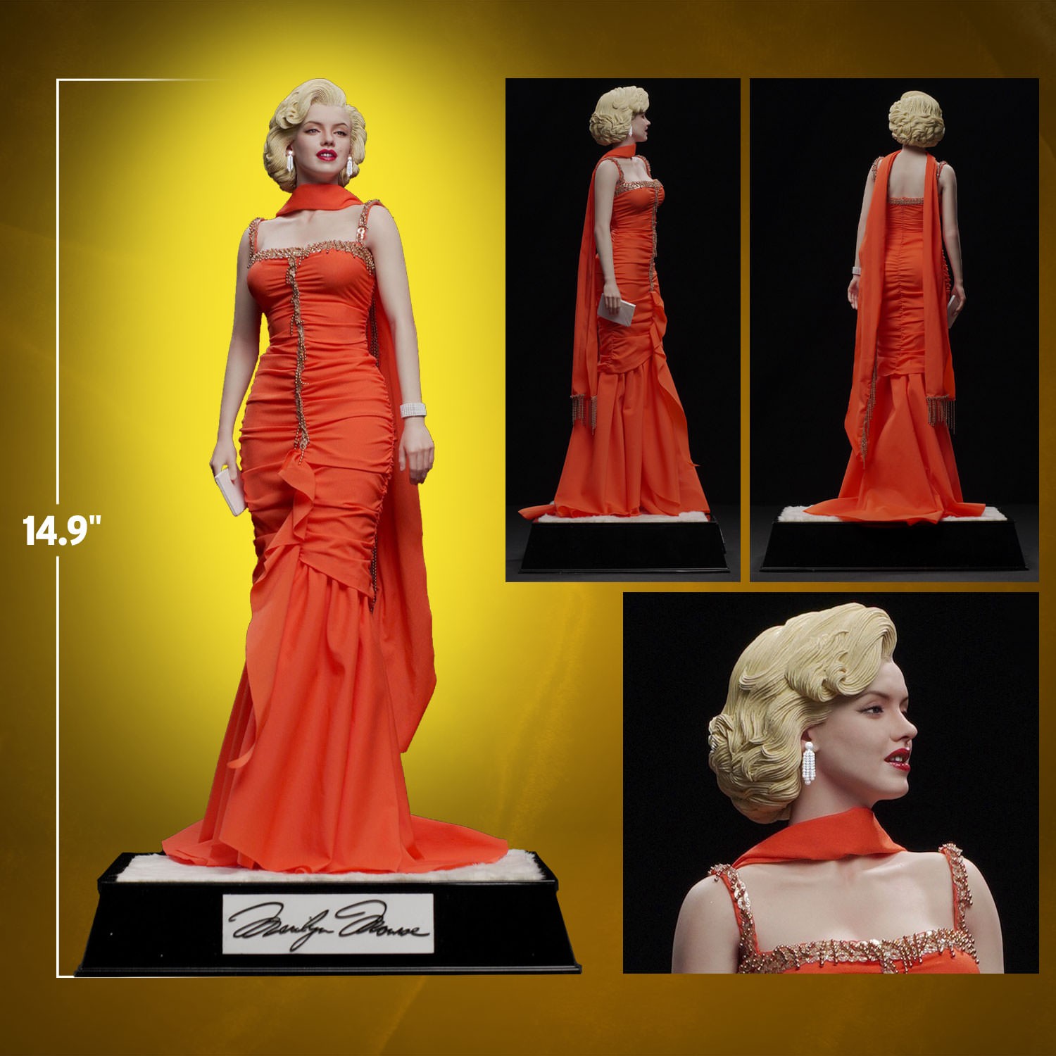 Marilyn Monroe Marilyn Monroe (Gentlemen Prefer Blondes) Statues  (Prototype Shown) View 2