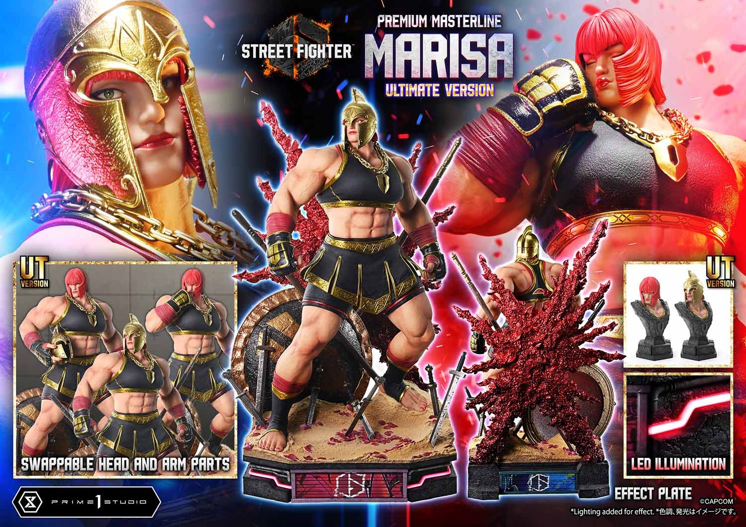 Street Fighter Marisa (Ultimate Version) Quarter Scale Statue  (Prototype Shown) View 24