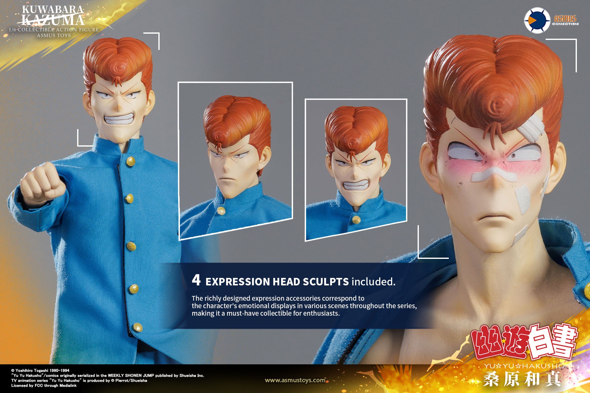 YuYu Hakusho Kazuma Kuwabara (Luxury Edition) Sixth Scale Figure  (Prototype Shown) View 19