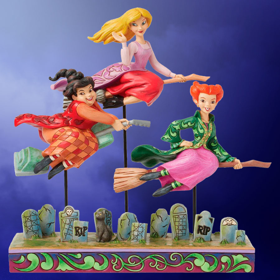 Disney Sanderson Sisters Flying Figurine  (Prototype Shown) View 1