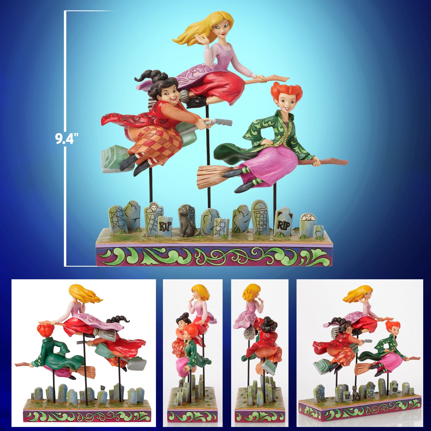 Disney Sanderson Sisters Flying Figurine  (Prototype Shown) View 2