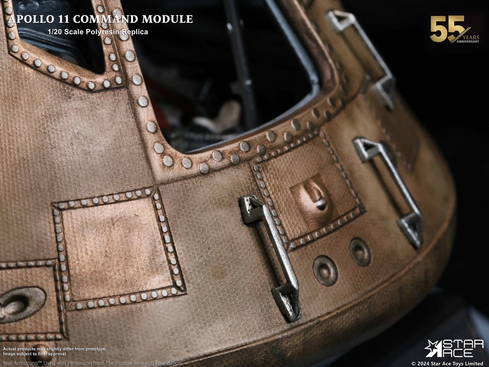 Wooden Command Module Prototypes Apollo11 Command Module Deluxe Scaled Replica by Star Ace Toys ...
