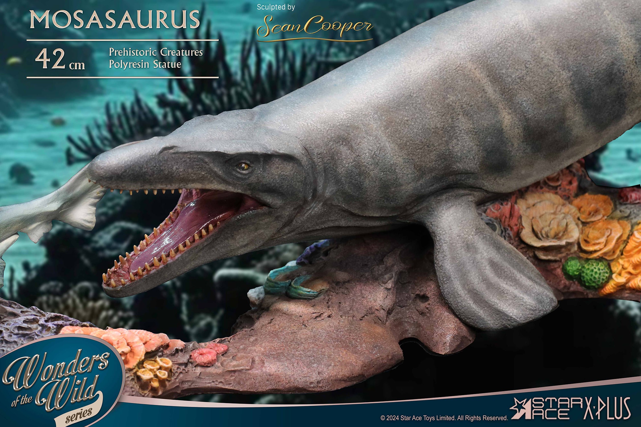 Pre-Historic Creatures Mosasaurus Deluxe Statues  (Prototype Shown) View 3