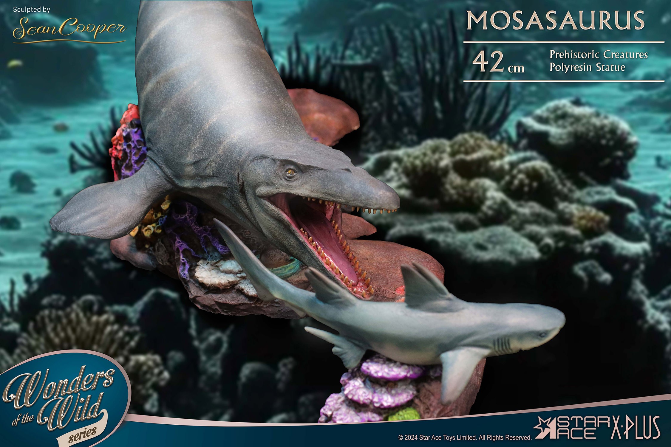 Pre-Historic Creatures Mosasaurus Deluxe Statues  (Prototype Shown) View 4