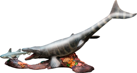 Pre-Historic Creatures Mosasaurus Deluxe Statues  (Prototype Shown) View 9