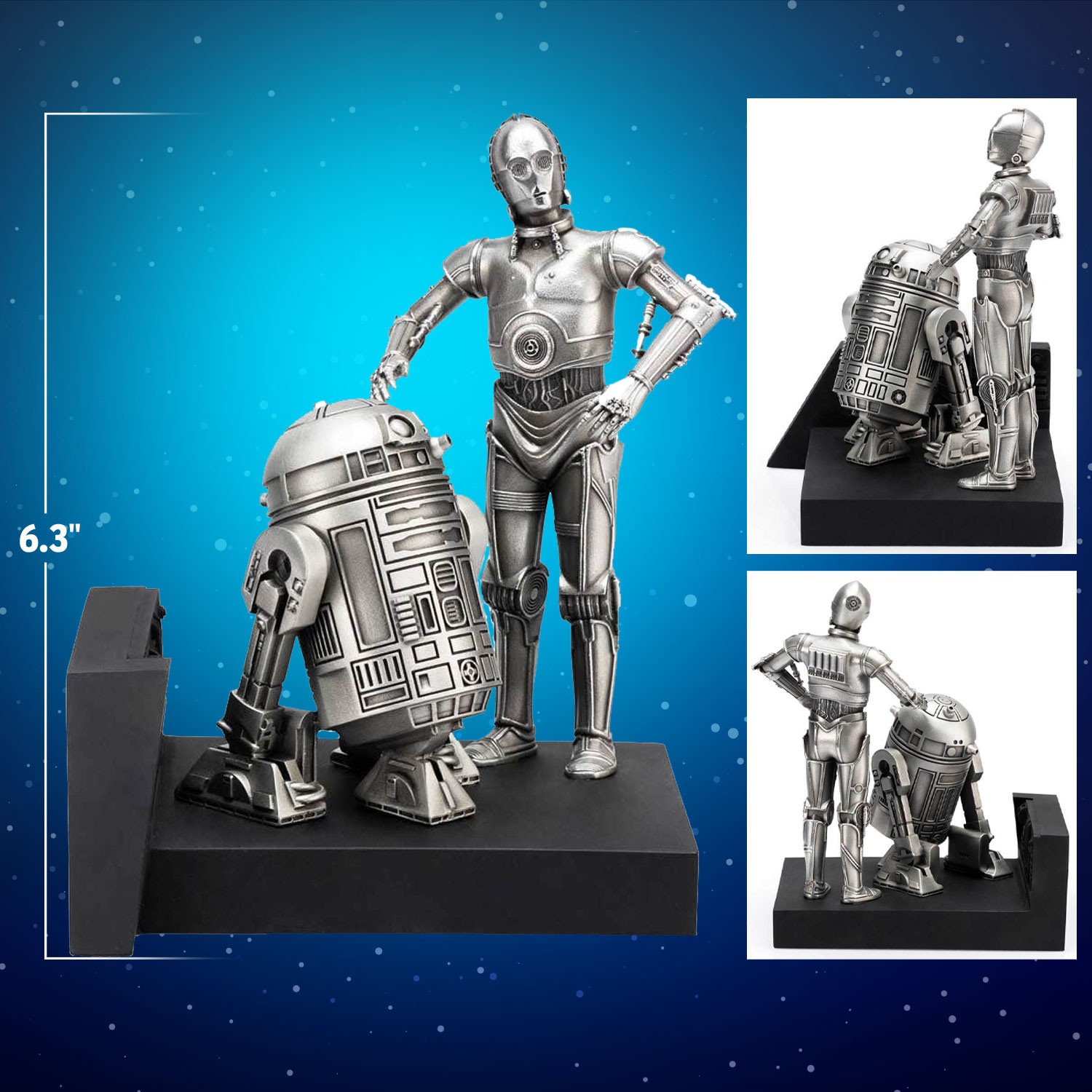 C-3PO & R2-D2 Endor Pewter Collectible by Royal Selangor C-3PO & R2-D2 Endor Pewter Collectible by Royal Selangor