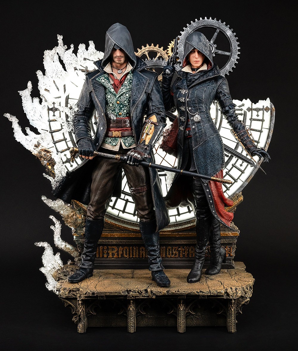 Assassins Creed Animus Jacob & Evie Frye Statues  (Prototype Shown) View 1