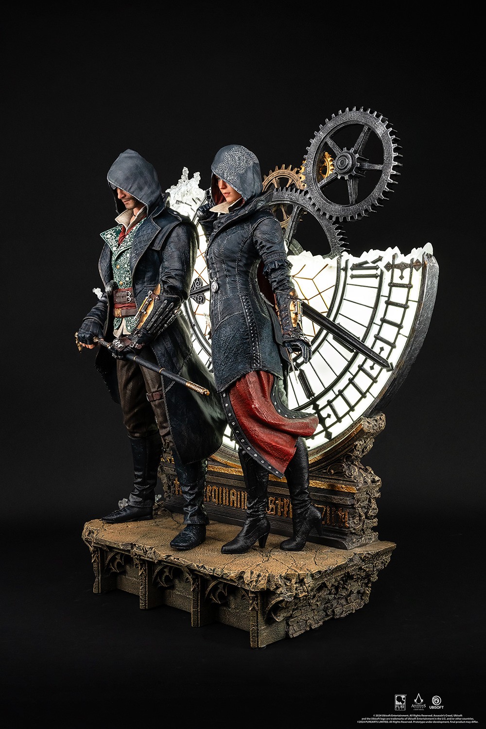 Assassins Creed Animus Jacob & Evie Frye Statues  (Prototype Shown) View 12