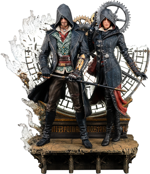 Assassins Creed Animus Jacob & Evie Frye Statues  (Prototype Shown) View 20