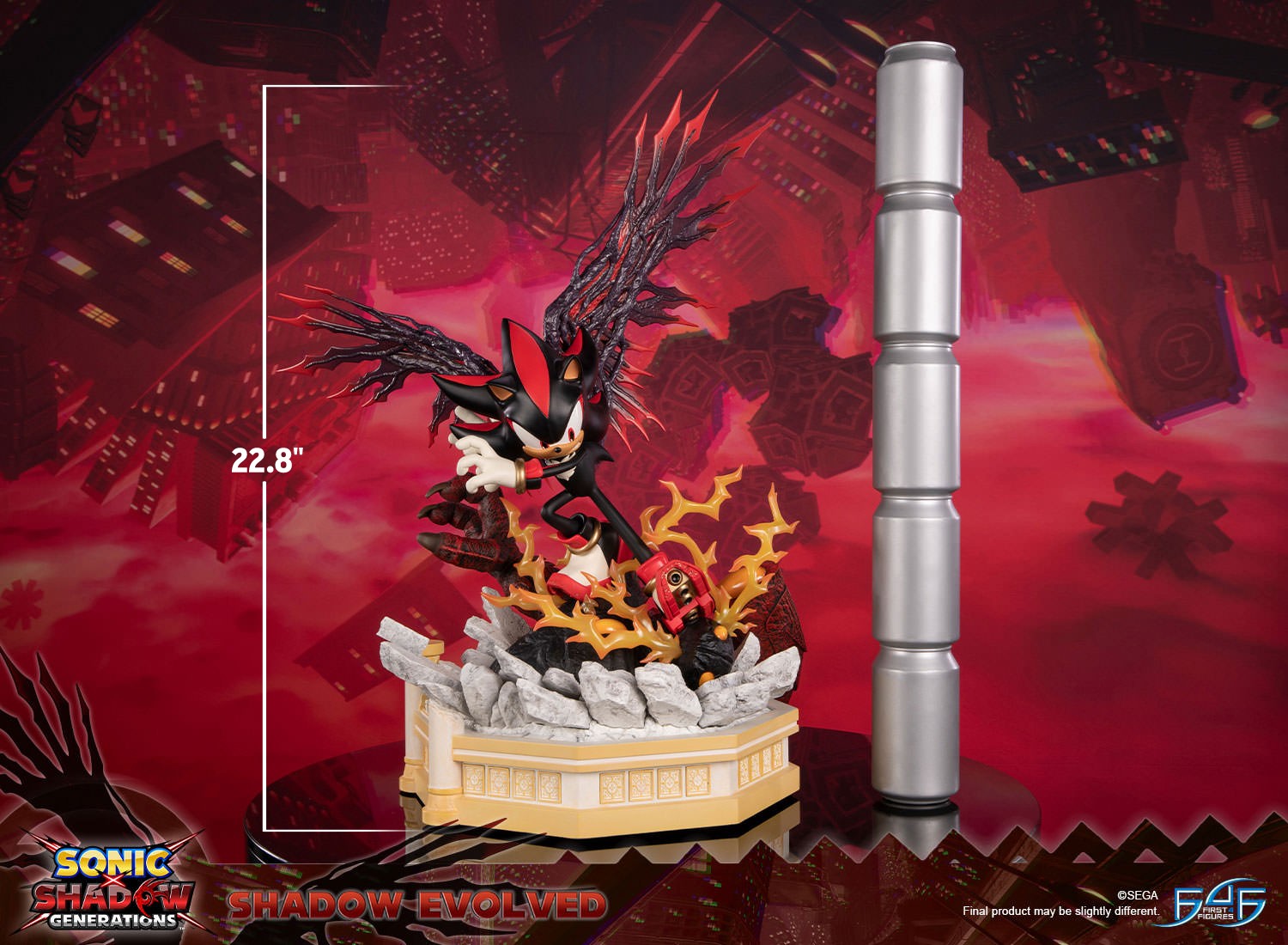 Sonic the Hedgehog Shadow Evolved Statues  (Prototype Shown) View 2