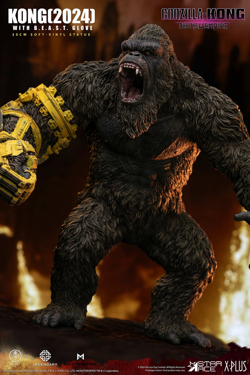 Godzilla vs. Kong Kong (2024) with B.E.A.S.T. Glove Statues  (Prototype Shown) View 7