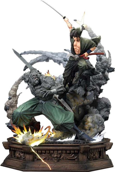 Ninja Scroll Jubei Versus Tessai Quarter Scale Statue  (Prototype Shown) View 14