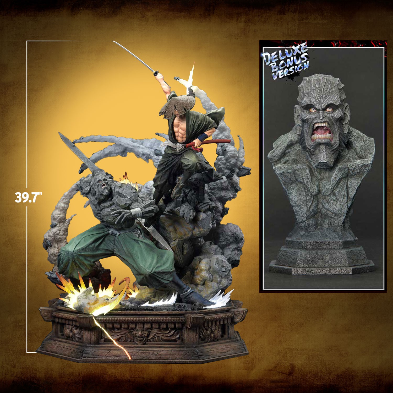Ninja Scroll Jubei Versus Tessai (Deluxe Bonus Version) Quarter Scale Statue  (Prototype Shown) View 2