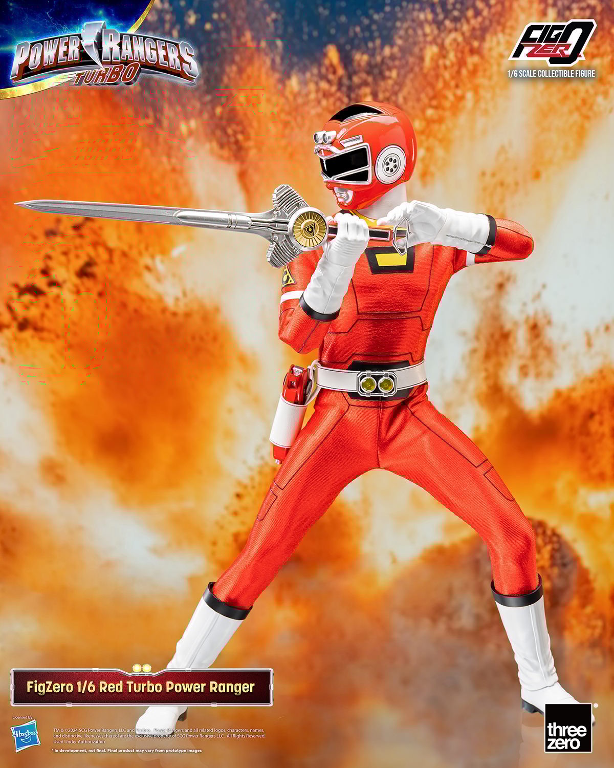 Red Turbo Power Ranger Sixth Scale Figure by Threezero