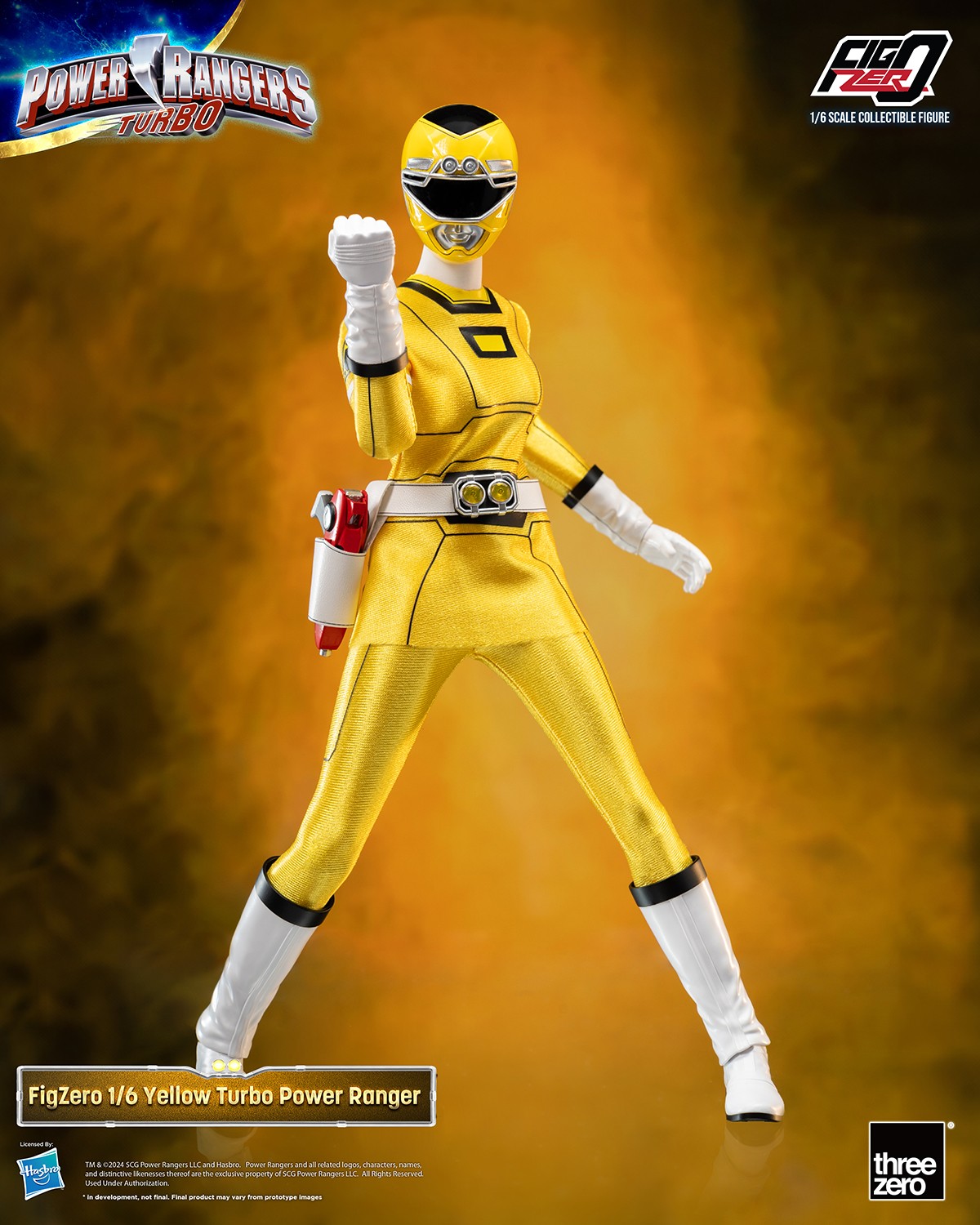 Power Ranger Turbo Yellow Turbo Power Ranger Sixth Scale Figure  (Prototype Shown) View 7