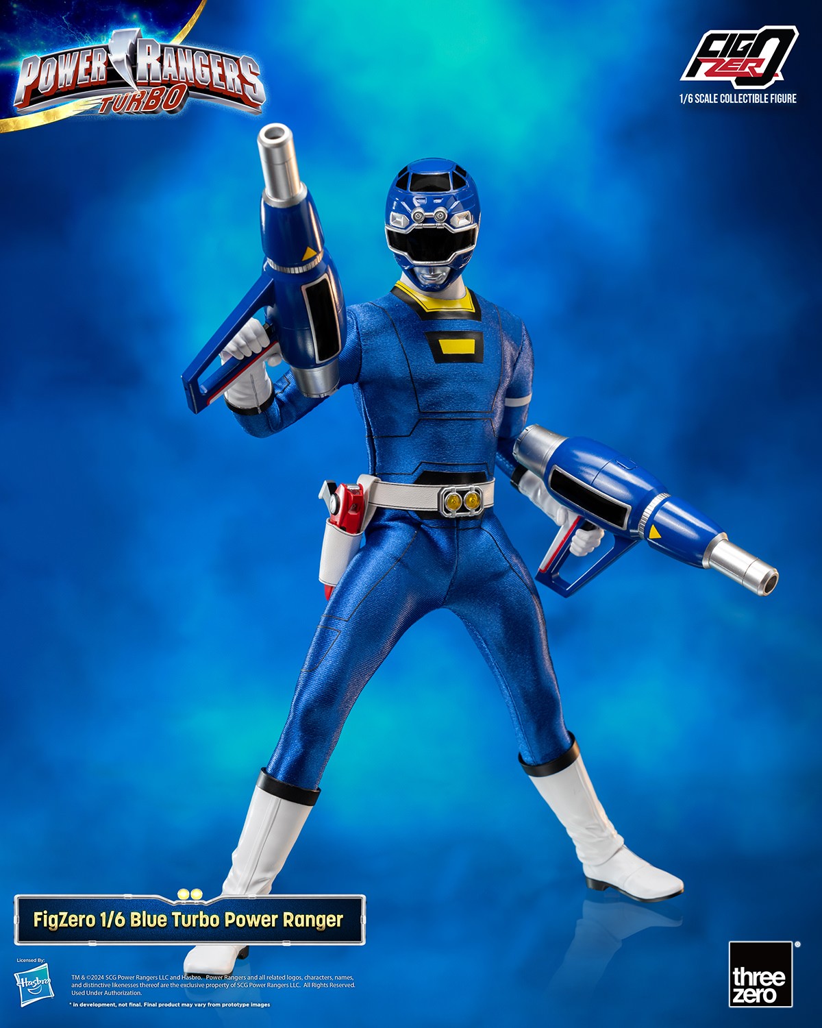 Power Ranger Turbo Blue Turbo Power Ranger Sixth Scale Figure  (Prototype Shown) View 1
