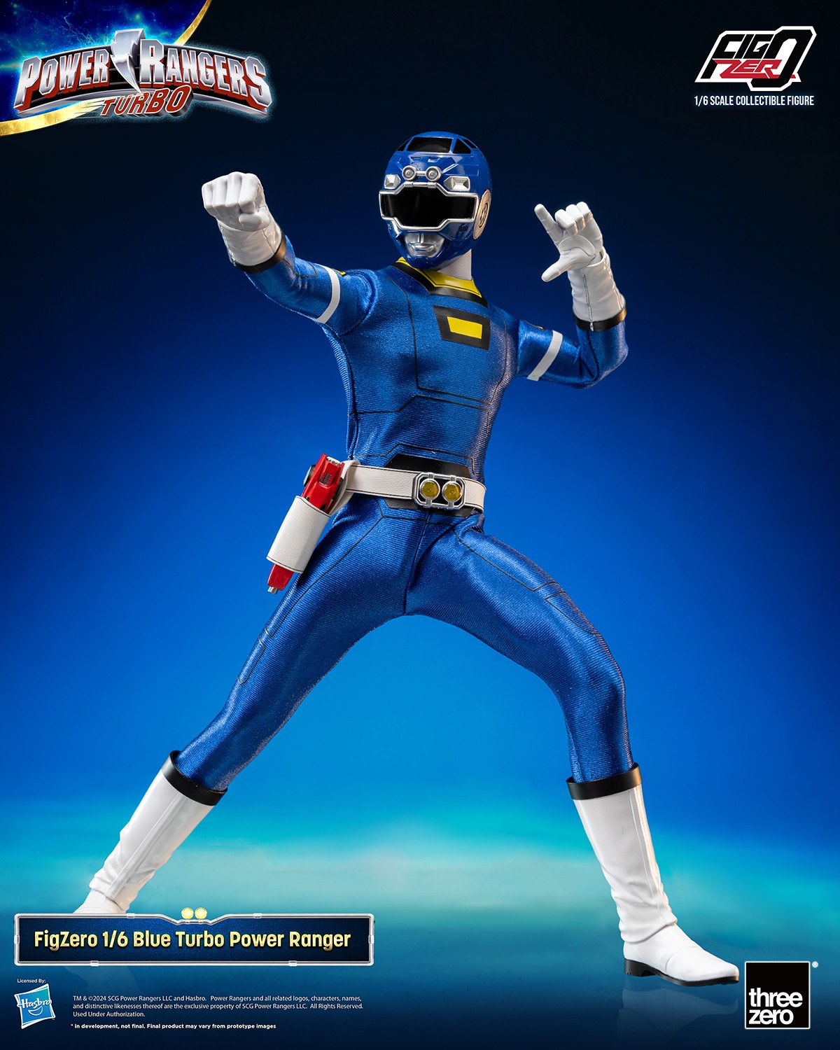 Power Ranger Turbo Blue Turbo Power Ranger Sixth Scale Figure  (Prototype Shown) View 5