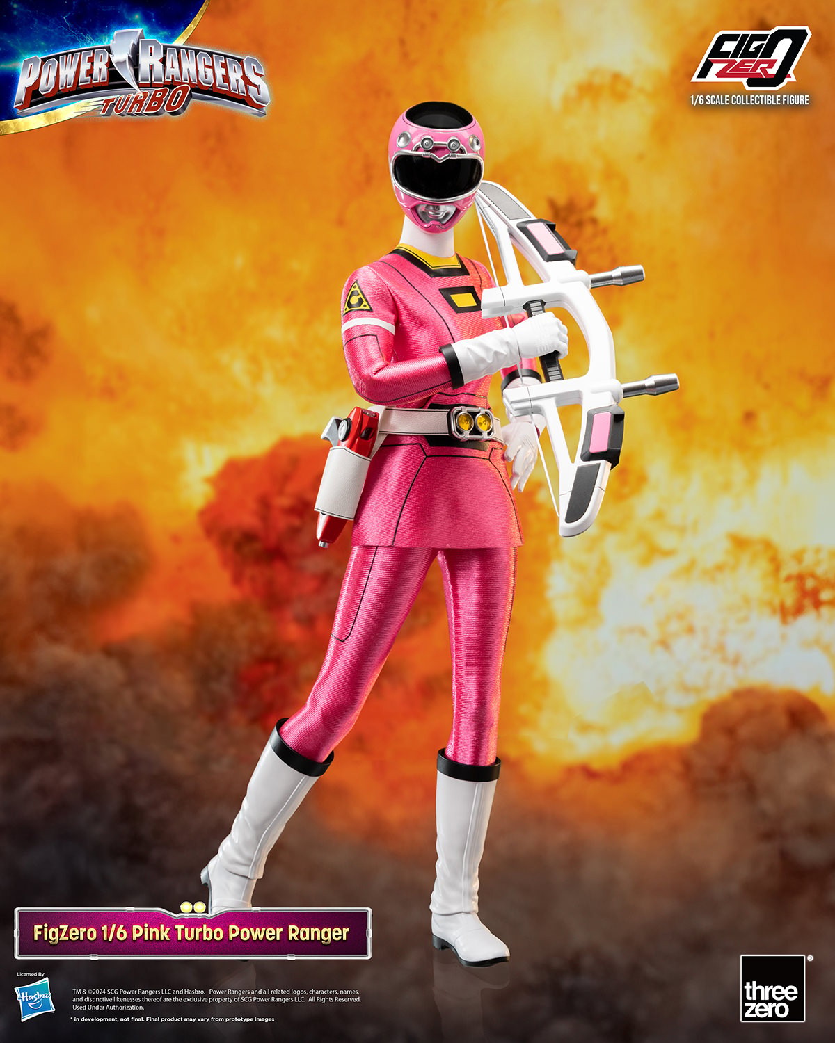 Power Ranger Turbo Pink Turbo Power Ranger Sixth Scale Figure  (Prototype Shown) View 1
