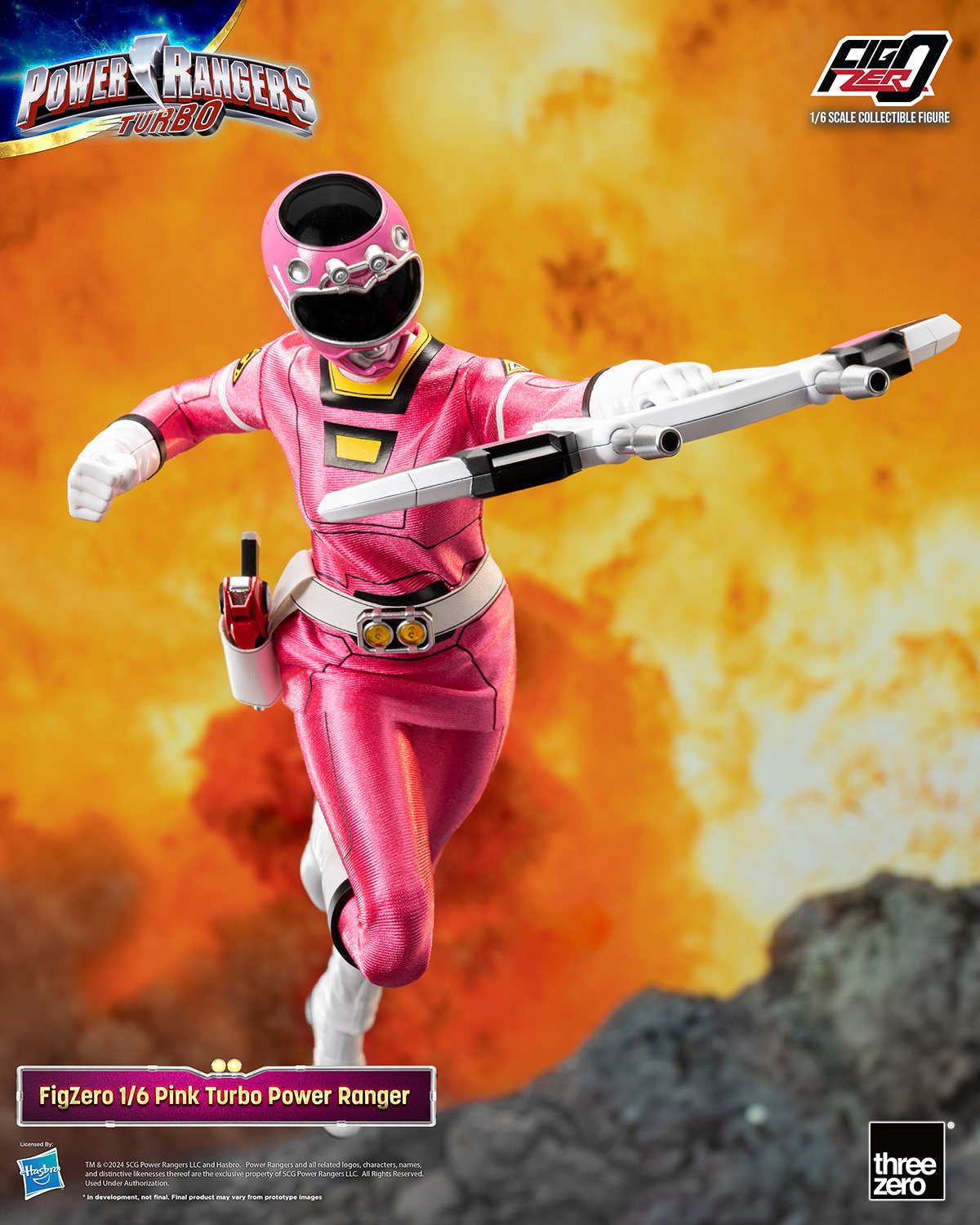 Power Ranger Turbo Pink Turbo Power Ranger Sixth Scale Figure  (Prototype Shown) View 4
