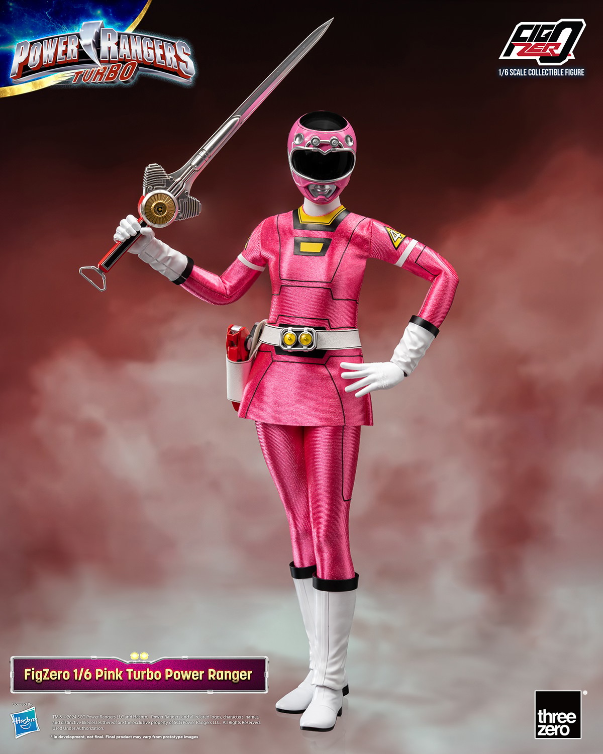 Power Ranger Turbo Pink Turbo Power Ranger Sixth Scale Figure  (Prototype Shown) View 5
