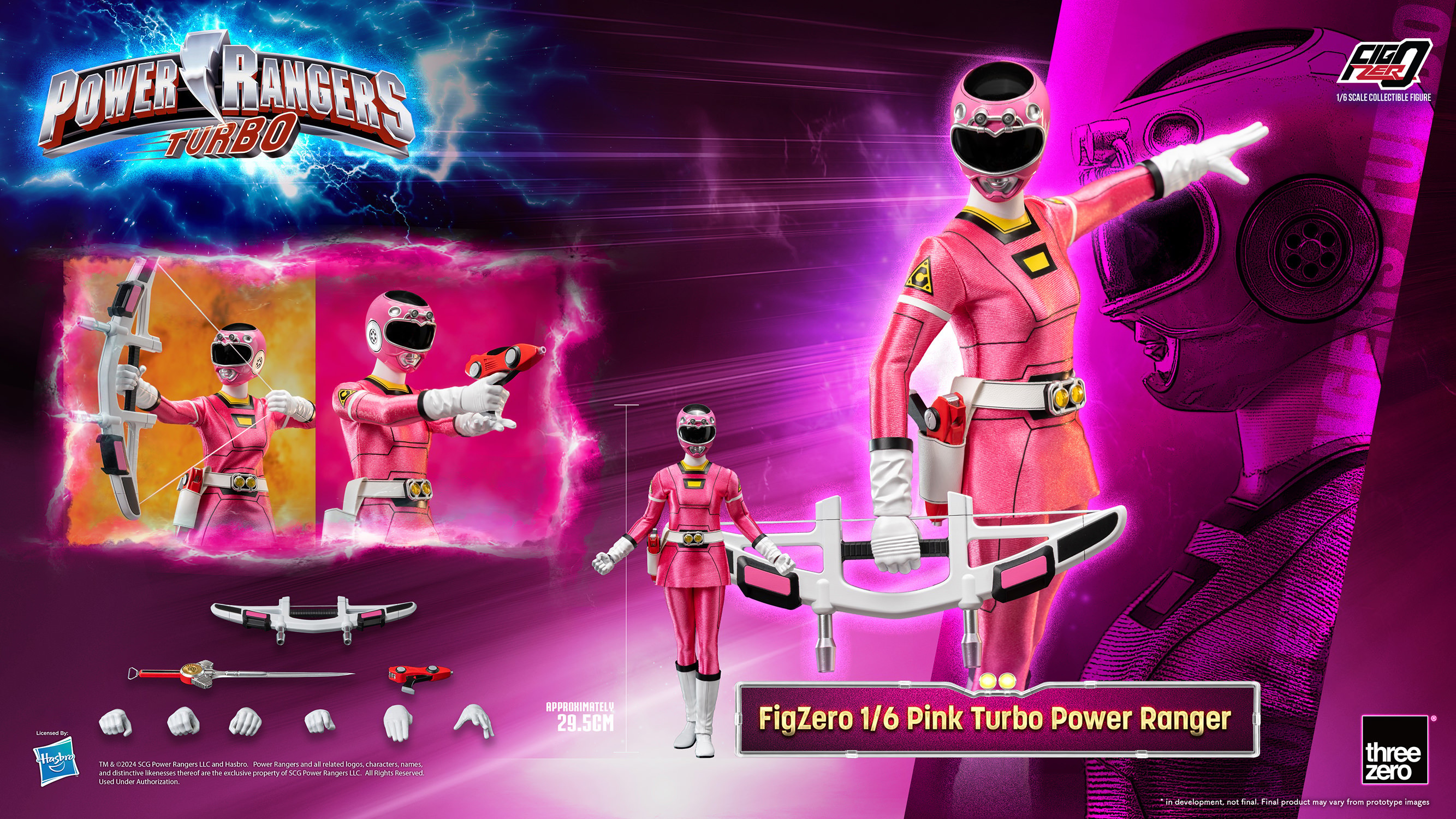 Power Ranger Turbo Pink Turbo Power Ranger Sixth Scale Figure  (Prototype Shown) View 9