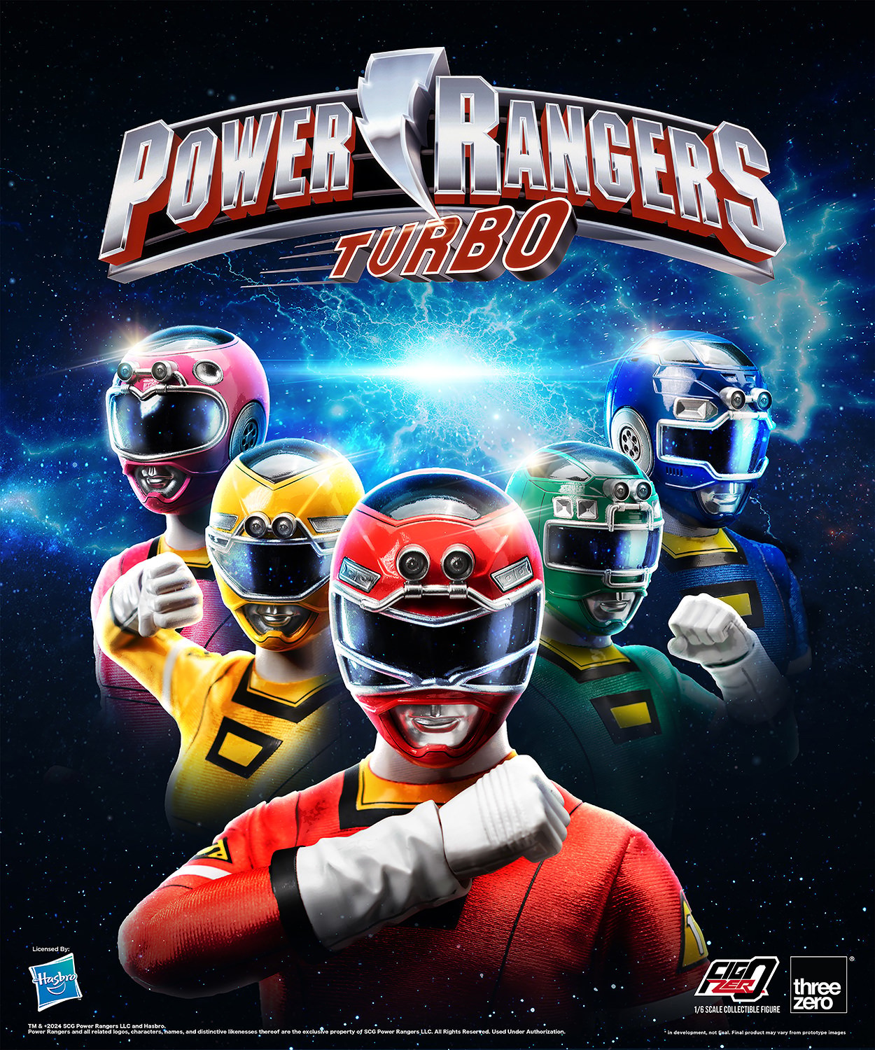 Power Ranger Turbo Turbo Power Rangers Pack Sixth Scale Figure Set  (Prototype Shown) View 8