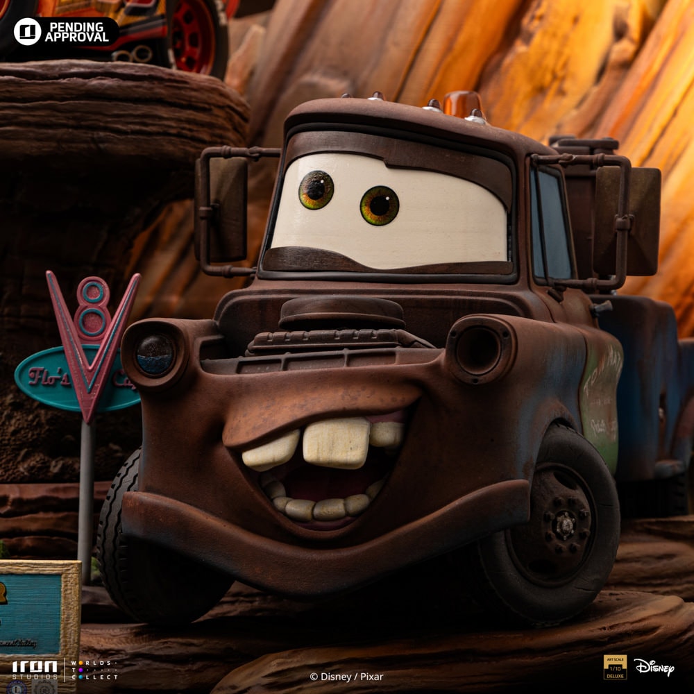 Disney Lightning McQueen & Tow Mater Deluxe 1:10 Scale Statue  (Prototype Shown) View 5