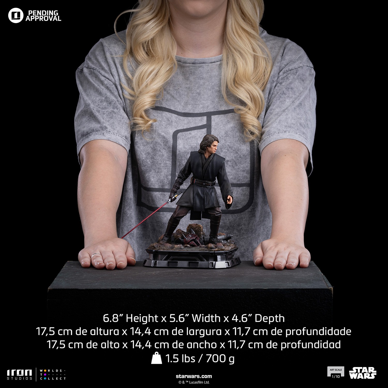 Star Wars Anakin Skywalker 1:10 Scale Statue  (Prototype Shown) View 12