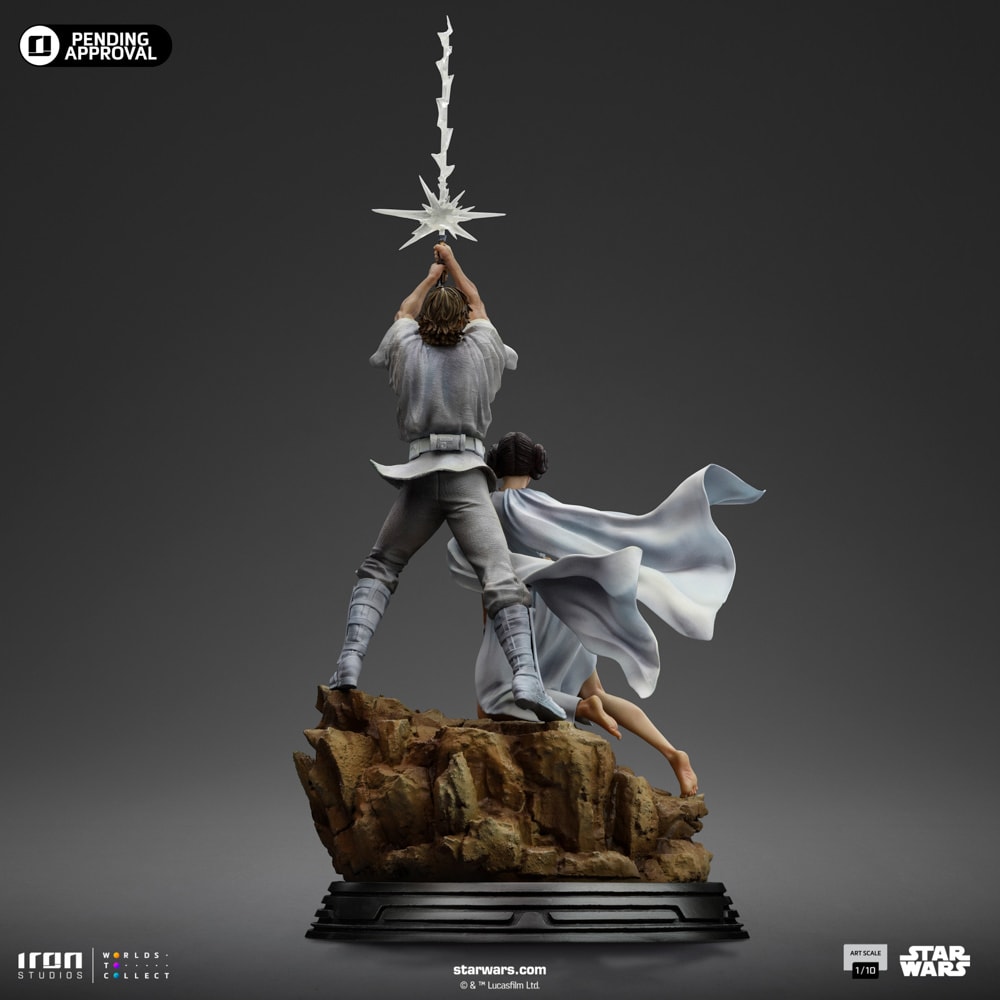 Star Wars Luke and Leia Deluxe 1:10 Scale Statue  (Prototype Shown) View 8