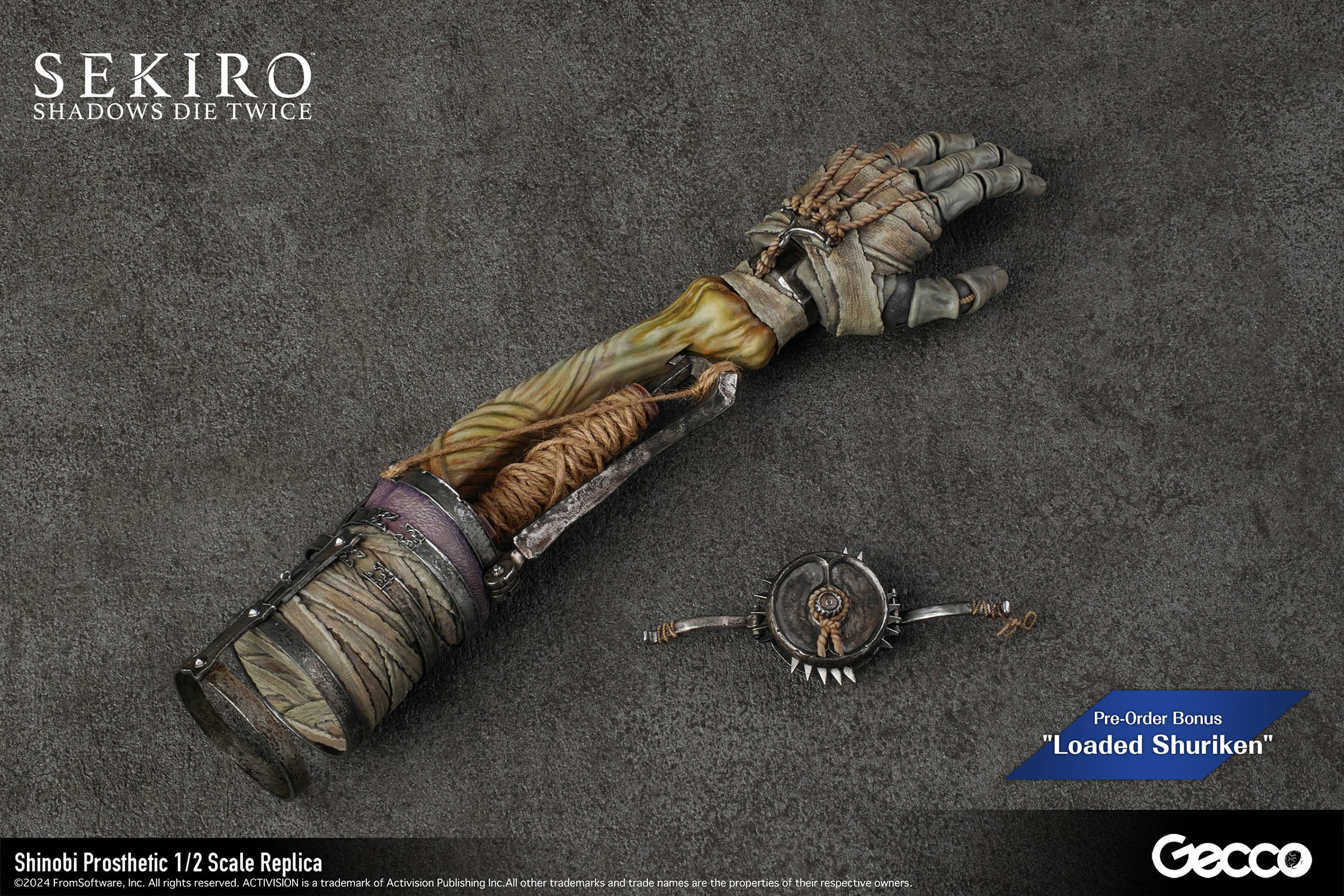 Sekiro: Shadows Die Twice Shinobi Prosthetic Scaled Replica  (Prototype Shown) View 17