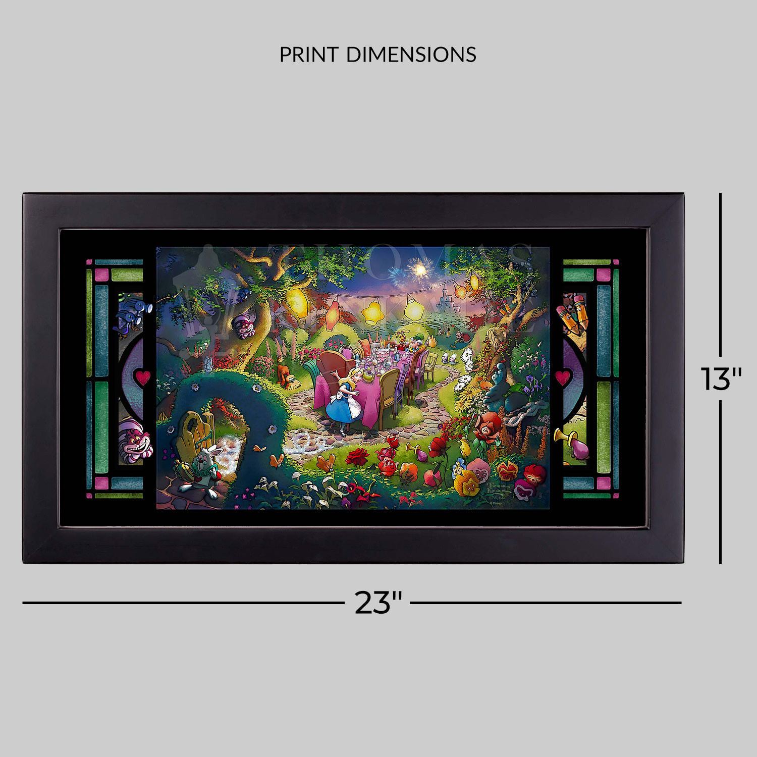 Disney Mad Hatter's Tea Party Stained Glass  View 2