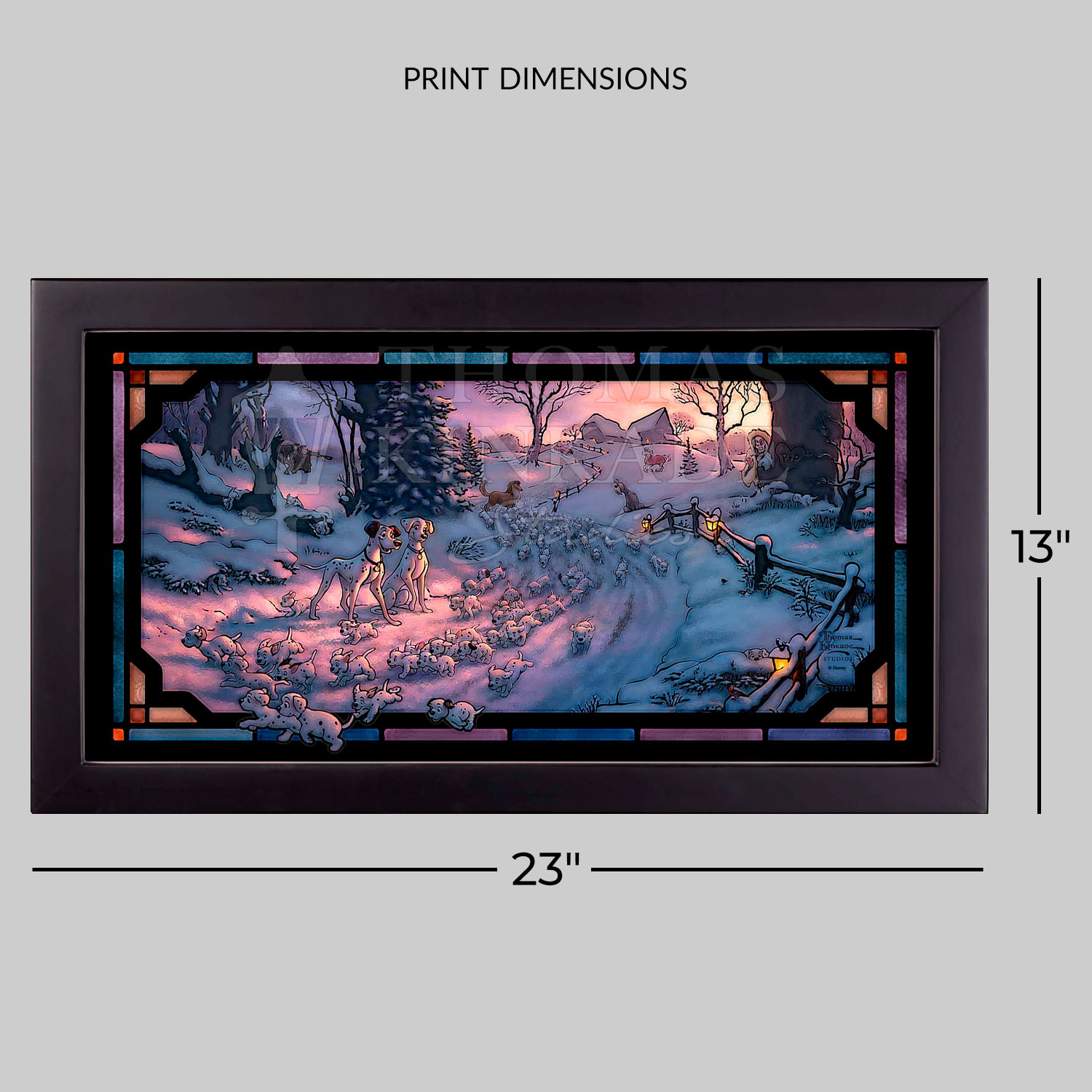 Disney 101 Dalmatians on the Run Stained Glass  View 2