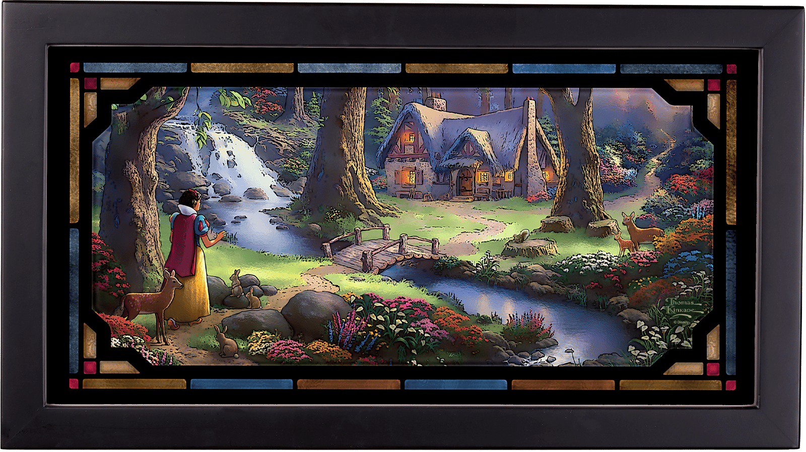 Disney Snow White Discovers the Cottage Stained Glass  View 7