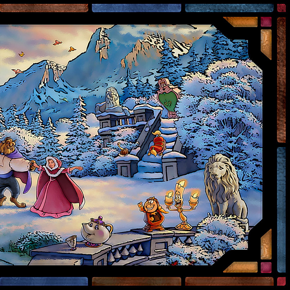 Disney Beauty & The Beast's Winter Enchantment Stained Glass  View 6
