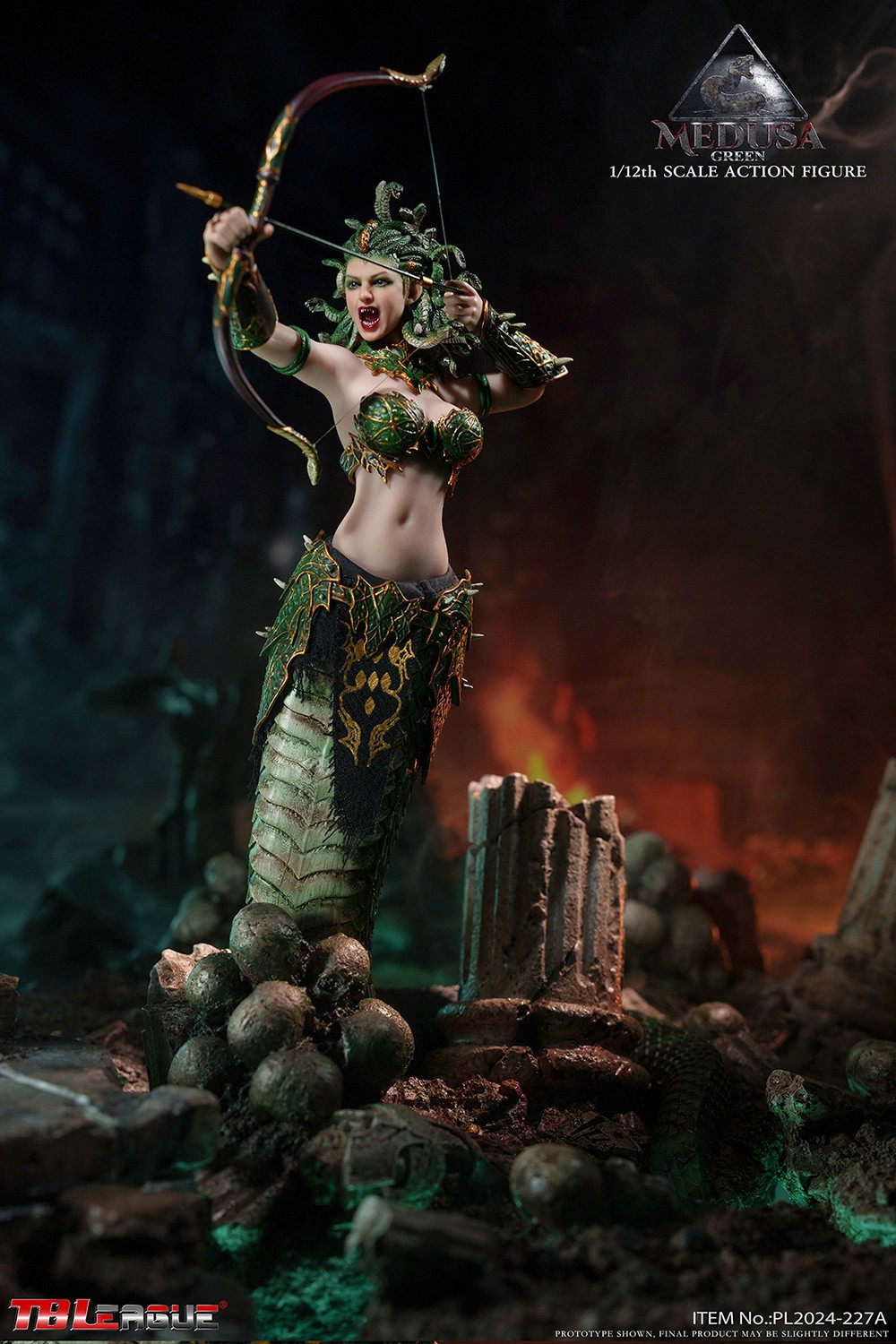 Medusa with Tail (Green) Action Figure  Collector Edition (Prototype Shown) View 6