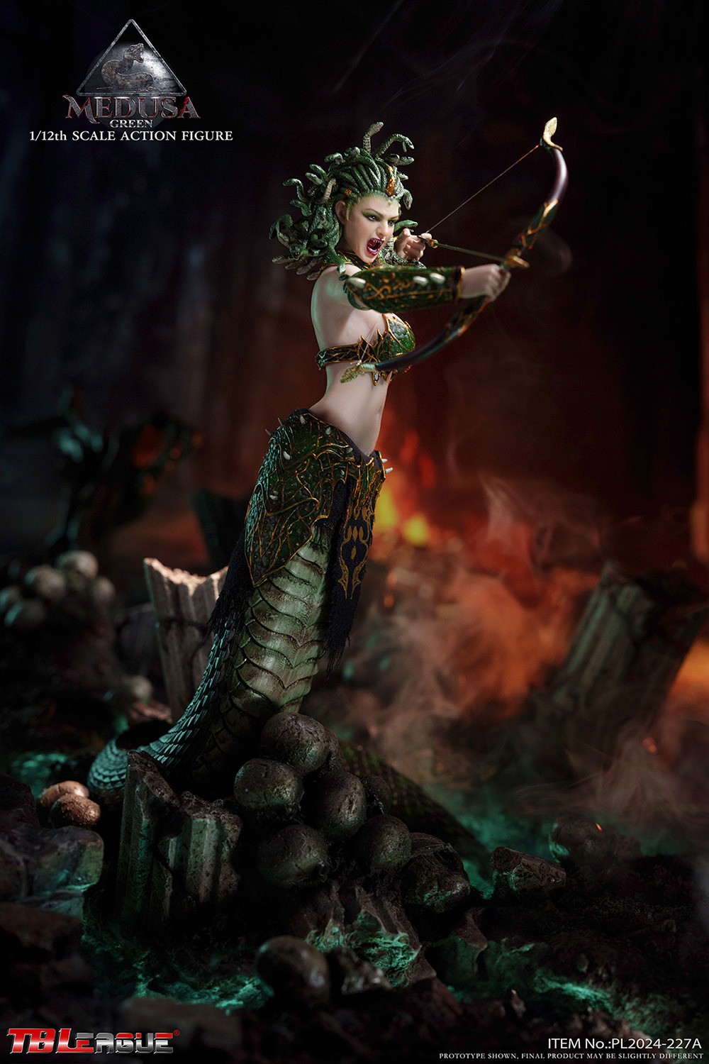 Medusa with Tail (Green) Action Figure  Collector Edition (Prototype Shown) View 7