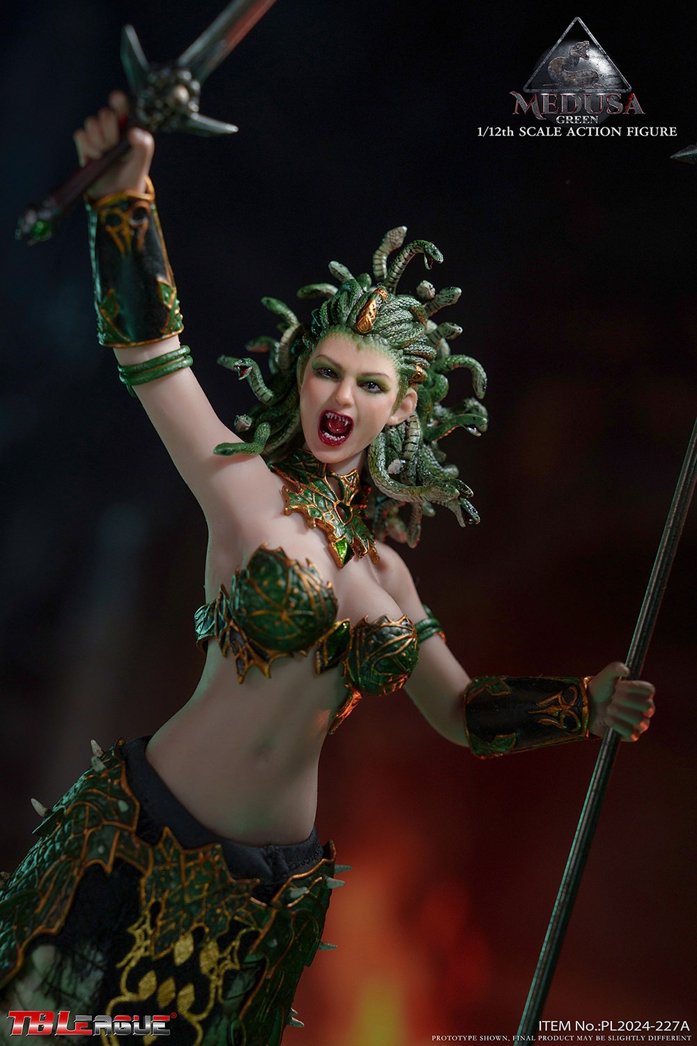 Medusa with Tail (Green) Action Figure  Collector Edition (Prototype Shown) View 8