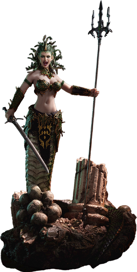 Medusa with Tail (Green) Action Figure  Collector Edition (Prototype Shown) View 13
