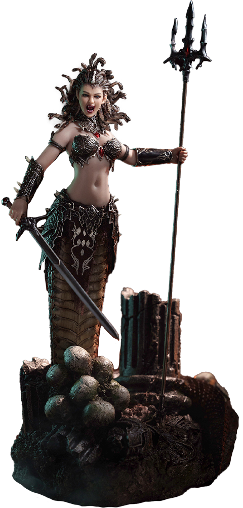 Medusa with Tail (Silver) Action Figure  (Prototype Shown) View 11