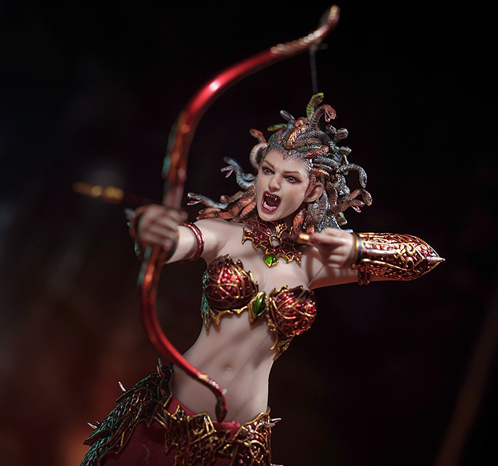 Medusa with Tail (Red) Action Figure  Collector Edition (Prototype Shown) View 3