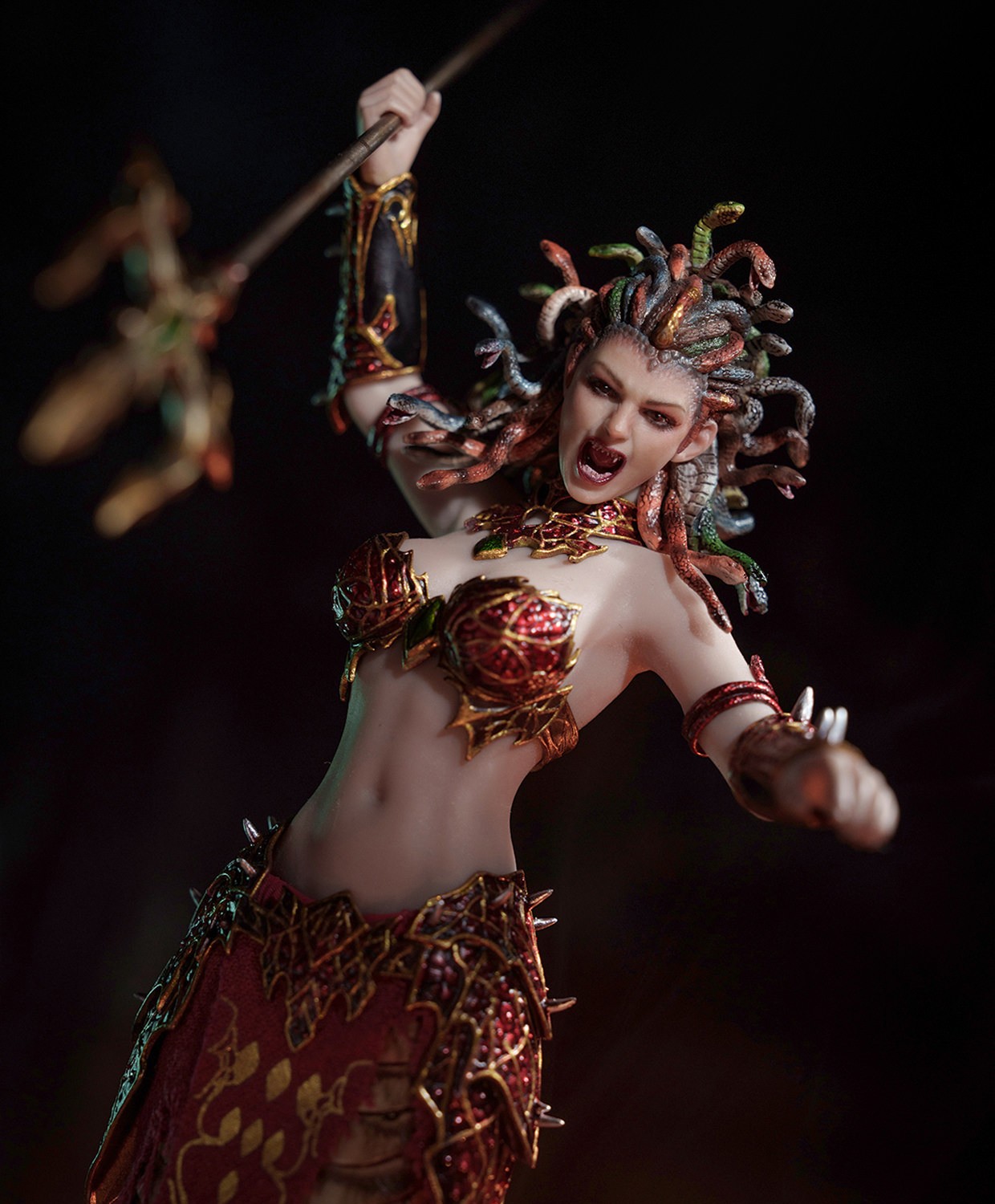 Medusa with Tail (Red) Action Figure  Collector Edition (Prototype Shown) View 5