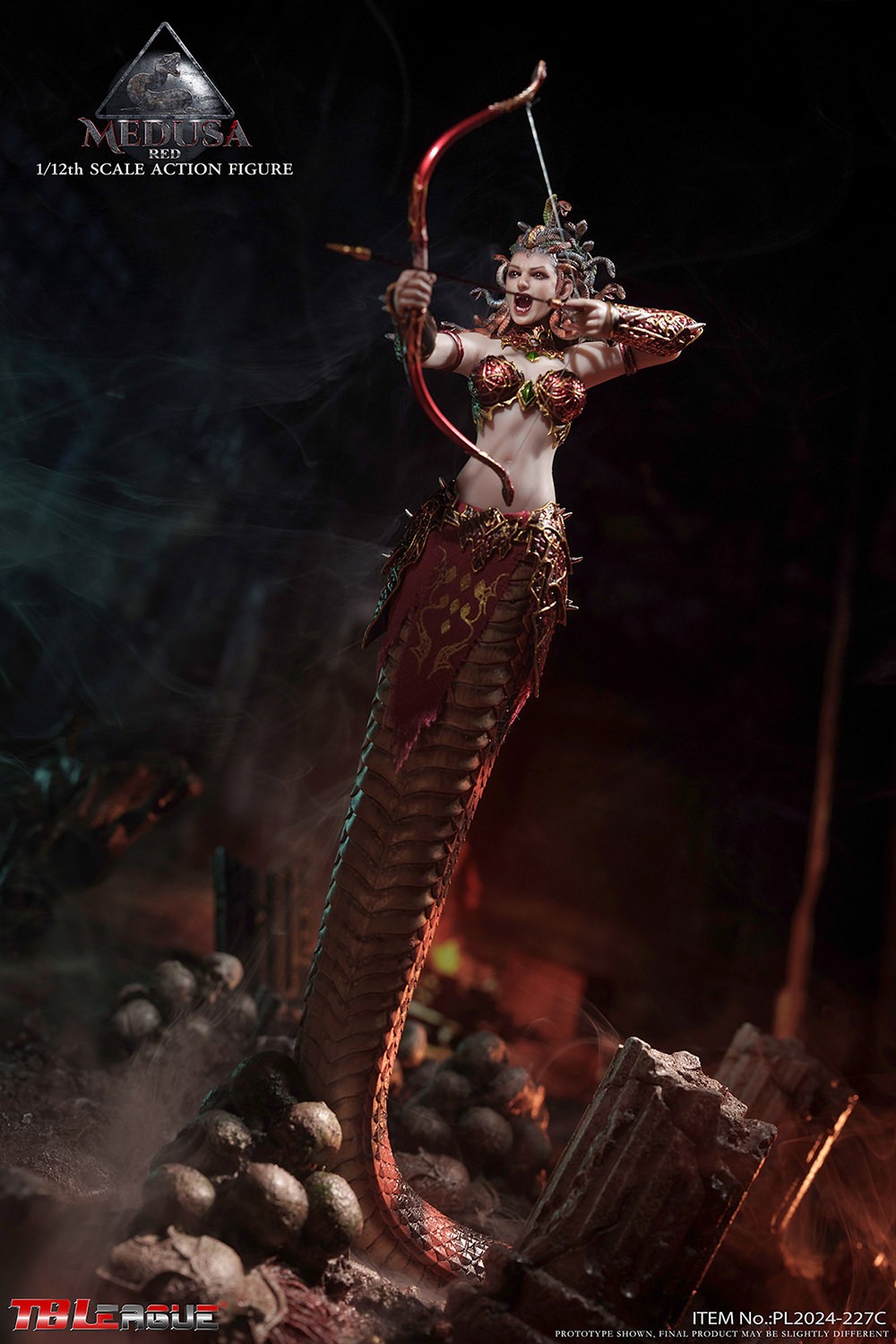 Medusa with Tail (Red) Action Figure  Collector Edition (Prototype Shown) View 7