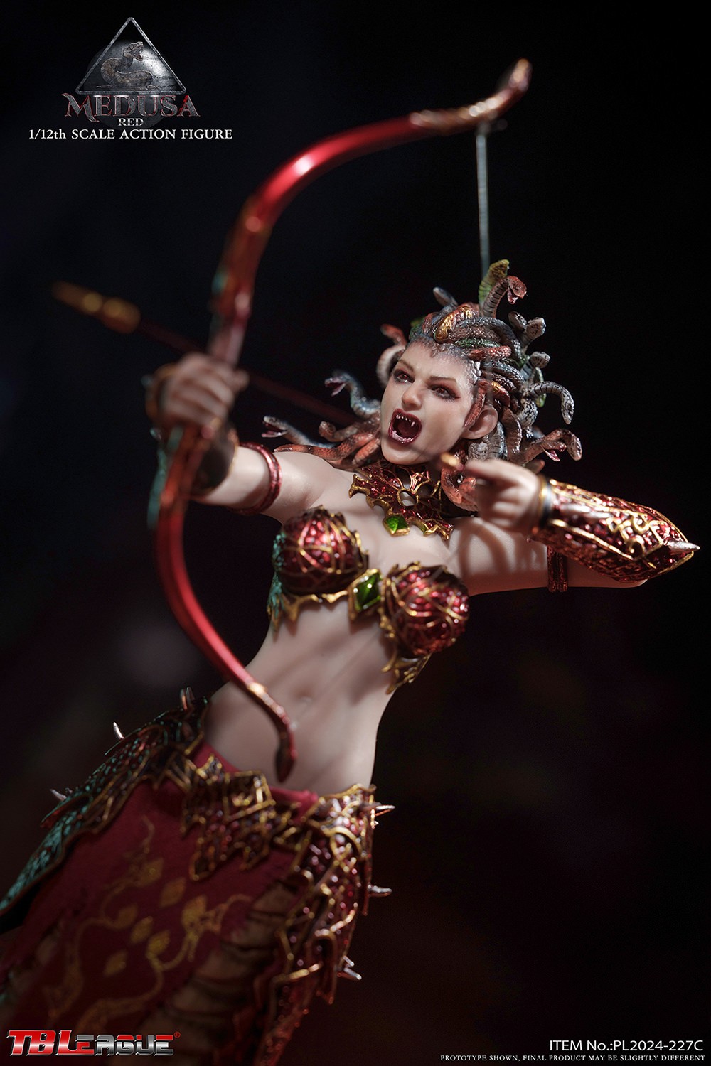 Medusa with Tail (Red) Action Figure  Collector Edition (Prototype Shown) View 8