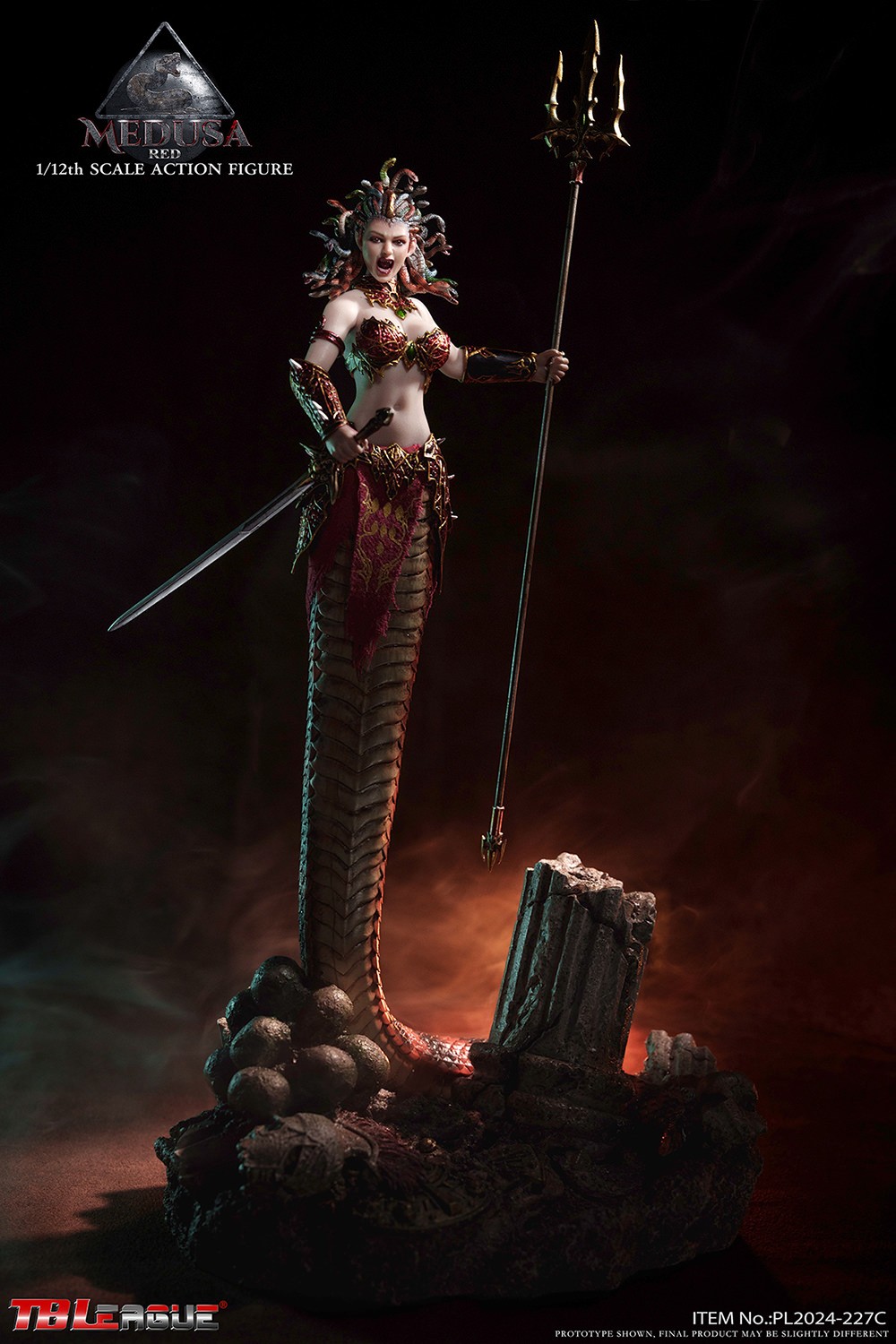 Medusa with Tail (Red) Action Figure  Collector Edition (Prototype Shown) View 10